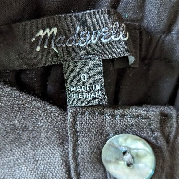 Madewell NWT Linen Wide-Leg Sleeveless Summer Jumpsuit sz 0 - Picture 12 of 16